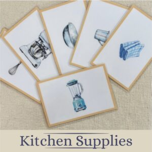 Kitchen Supplies Language Cards