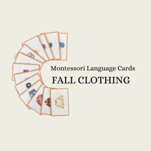 Fall Clothing Language Cards