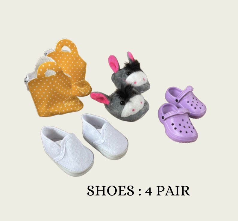 Shoe Language Object Set - 4 Pairs