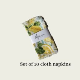 Napkin (Black Botanical)